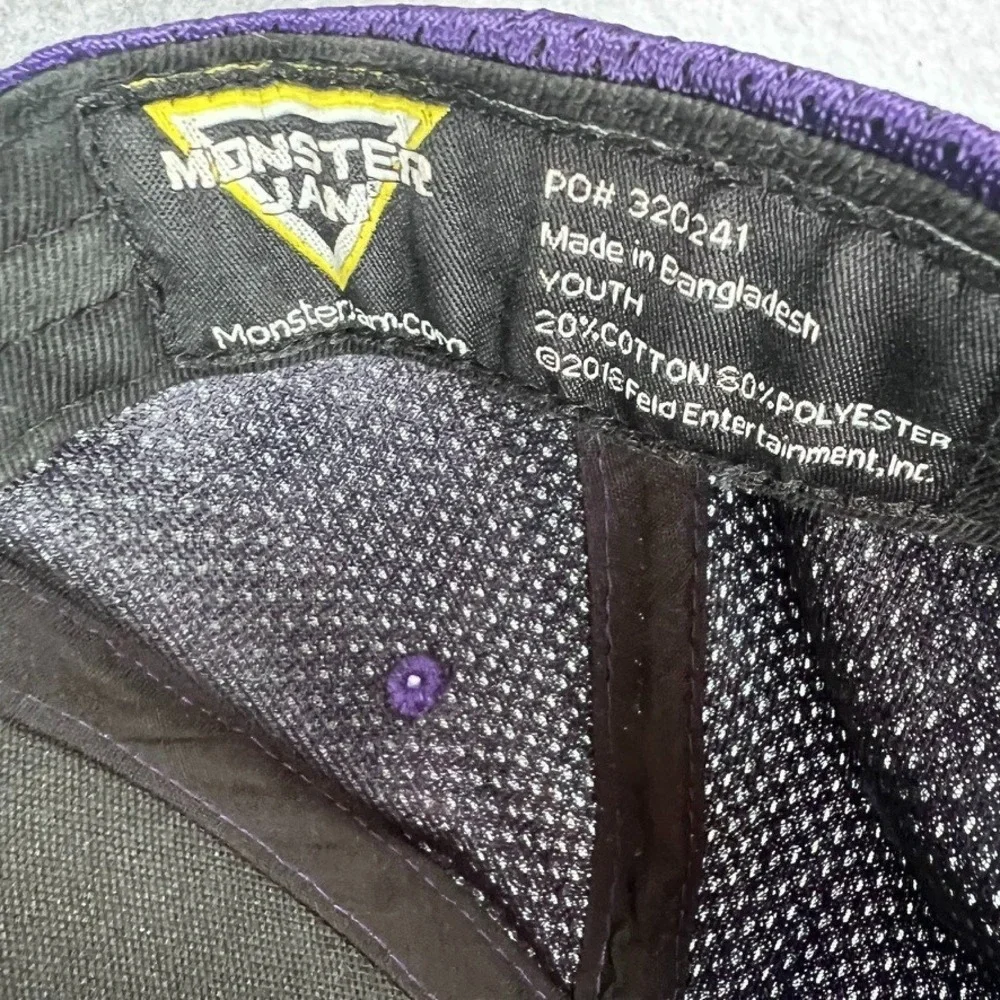 Youth Size Grave Digger Monster Jam Snapback Hat OSFA 2018 - Picture 7 of 7